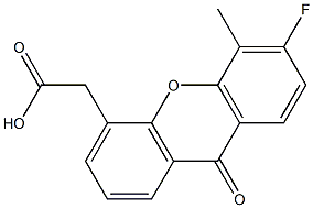 6-Fluoro-5-methyl-9-oxo-9H-xanthene-4-acetic acid Structure