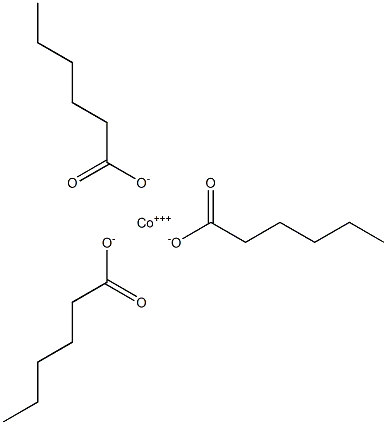 Trihexanoic acid cobalt(III) salt 구조식 이미지