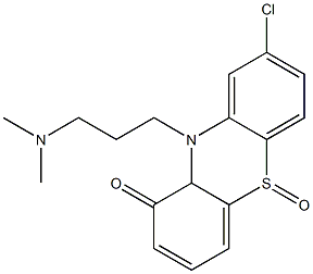 3-[(2-Chloro-10H-phenothiazine-9-oxide)-10-yl]-N,N-dimethylpropan-1-amine oxide Structure