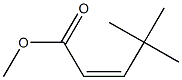 (Z)-4,4-Dimethyl-2-pentenoic acid methyl ester 구조식 이미지