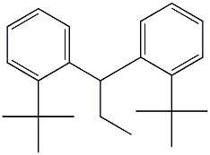 1,1-Bis(2-tert-butylphenyl)propane 구조식 이미지