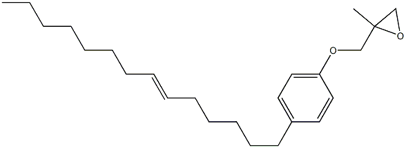 4-(6-Tetradecenyl)phenyl 2-methylglycidyl ether 구조식 이미지