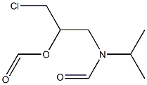 Formic acid 2-chloro-1-[(N-formyl-N-isopropylamino)methyl]ethyl ester Structure