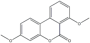 3,7-Dimethoxy-6H-dibenzo[b,d]pyran-6-one 구조식 이미지