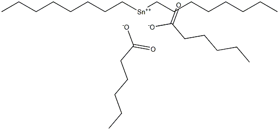 Dihexanoic acid dioctyltin(IV) salt Structure