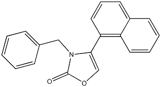 4-(1-Naphtyl)-3-benzyl-2(3H)-oxazolone Structure