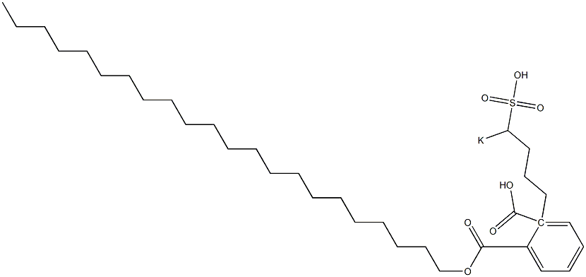 Phthalic acid 1-docosyl 2-(4-potassiosulfobutyl) ester 구조식 이미지