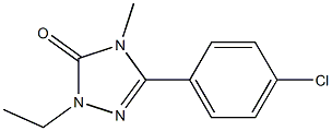 2-Ethyl-4-methyl-5-(4-chlorophenyl)-2H-1,2,4-triazol-3(4H)-one Structure