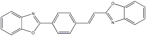 2-[(E)-4-(Benzoxazol-2-yl)styryl]benzoxazole 구조식 이미지