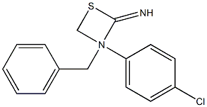 3-(4-Chlorophenyl)-N-benzyl-1,3-thiazetidin-2-imine 구조식 이미지