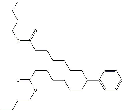 7-Phenyltridecane-1,13-dicarboxylic acid dibutyl ester 구조식 이미지