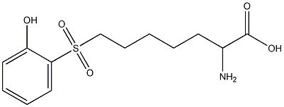 2-Amino-7-(2-hydroxyphenylsulfonyl)heptanoic acid Structure