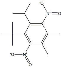 1-tert-Butyl-2-isopropyl-4,5-dimethyl-3,6-dinitrobenzene 구조식 이미지