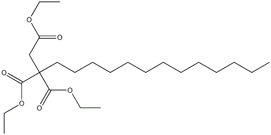 3,3-Bis(ethoxycarbonyl)hexadecanoic acid ethyl ester Structure