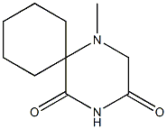 1-Methyl-1,4-diazaspiro[5.5]undecane-3,5-dione Structure