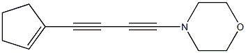 1-Morpholino-4-(1-cyclopentenyl)-1,3-butadiyne Structure