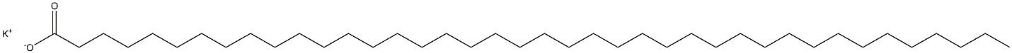 Tetracontanoic acid potassium salt Structure