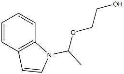 2-[1-(1H-Indol-1-yl)ethoxy]ethanol 구조식 이미지