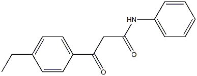 N-Phenyl-3-(4-ethylphenyl)-3-oxopropanamide Structure