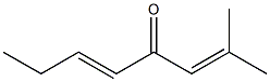 (E)-2-Methyl-2,5-octadien-4-one 구조식 이미지