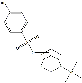 5-(Trimethylstannyl)adamantane-2-ol 4-bromobenzenesulfonate Structure