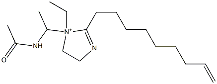 1-[1-(Acetylamino)ethyl]-1-ethyl-2-(8-nonenyl)-2-imidazoline-1-ium Structure