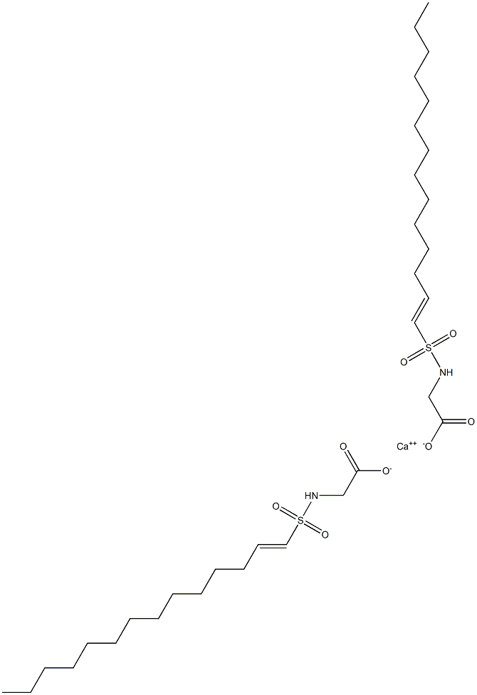 Bis[N-(1-tetradecenylsulfonyl)glycine]calcium salt 구조식 이미지