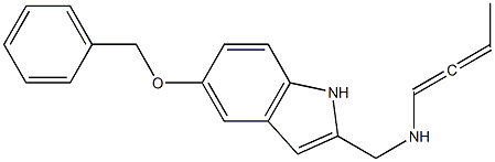 2-[(1,2-Butadienyl)aminomethyl]-5-(benzyloxy)-1H-indole Structure