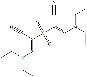 2,2'-Sulfonylbis[(E)-3-diethylaminopropenenitrile] Structure