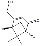 (1R,5R)-4-Hydroxymethyl-6,6-dimethylbicyclo[3.1.1]hept-3-en-2-one Structure