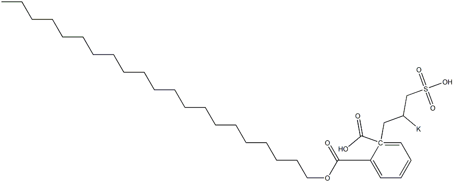 Phthalic acid 1-henicosyl 2-(2-potassiosulfopropyl) ester Structure