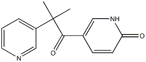 5-[2,2-Dimethyl-1-oxo-2-(3-pyridinyl)ethyl]pyridin-2(1H)-one Structure