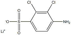 4-Amino-2,3-dichlorobenzenesulfonic acid lithium salt 구조식 이미지