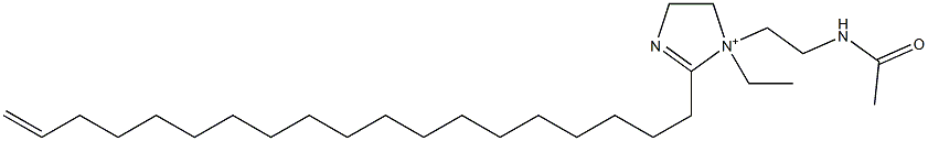 1-[2-(Acetylamino)ethyl]-1-ethyl-2-(18-nonadecenyl)-2-imidazoline-1-ium Structure
