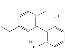 3',6'-Diethyl-1,1'-biphenyl-2,2',6-triol Structure