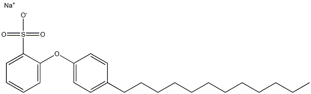2-(4-Dodecylphenoxy)benzenesulfonic acid sodium salt 구조식 이미지