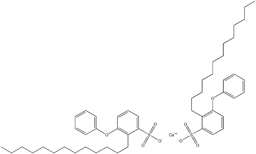 Bis(3-phenoxy-2-tridecylbenzenesulfonic acid)calcium salt Structure