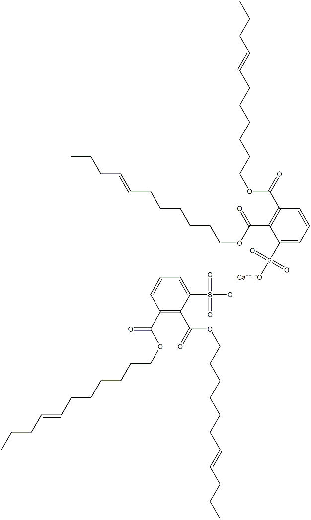 Bis[2,3-di(7-undecenyloxycarbonyl)benzenesulfonic acid]calcium salt 구조식 이미지