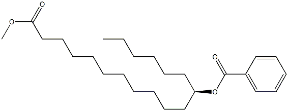 [R,(-)]-12-Benzoyloxystearic acid methyl ester 구조식 이미지