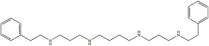 N,N'-Bis[3-[(2-phenylethyl)amino]propyl]-1,4-butanediamine Structure