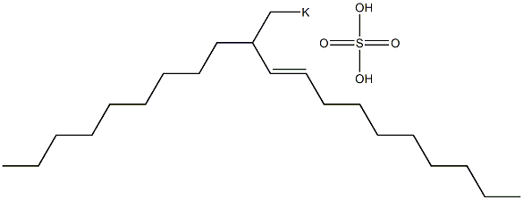 Sulfuric acid 2-nonyl-3-dodecenyl=potassium ester salt Structure