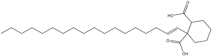 Cyclohexane-1,2-dicarboxylic acid hydrogen 1-(1-octadecenyl) ester Structure
