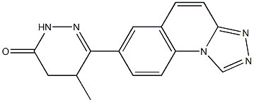 4,5-Dihydro-4-methyl-3-([1,2,4]triazolo[4,3-a]quinolin-7-yl)pyridazin-6(1H)-one Structure