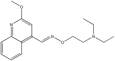 2-Methoxy-4-[[2-(diethylamino)ethoxy]iminomethyl]quinoline Structure