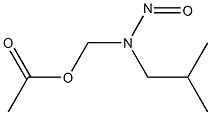 Acetic acid (isobutylnitrosoamino)methyl ester 구조식 이미지