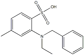 2-(N-Benzyl-N-ethylamino)-4-methylbenzenesulfonic acid 구조식 이미지