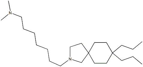 8,8-Dipropyl-2-(7-dimethylaminoheptyl)-2-azaspiro[4.5]decane Structure