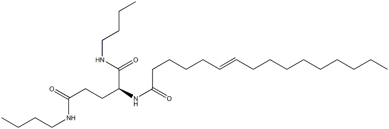 N2-(6-Hexadecenoyl)-N1,N5-dibutylglutaminamide 구조식 이미지