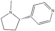 4-[(2S)-1-Methyl-2-pyrrolidinyl]pyridine 구조식 이미지