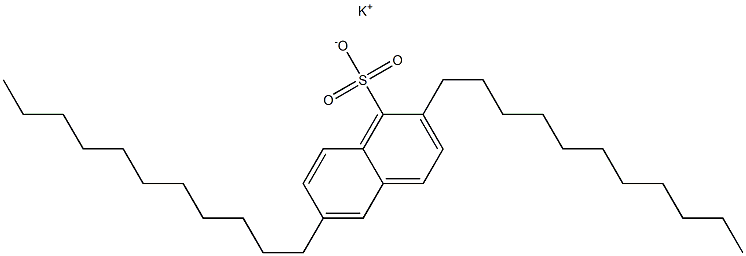 2,6-Diundecyl-1-naphthalenesulfonic acid potassium salt Structure